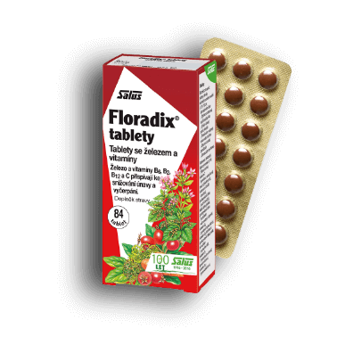 Floradix Železo+ tablety